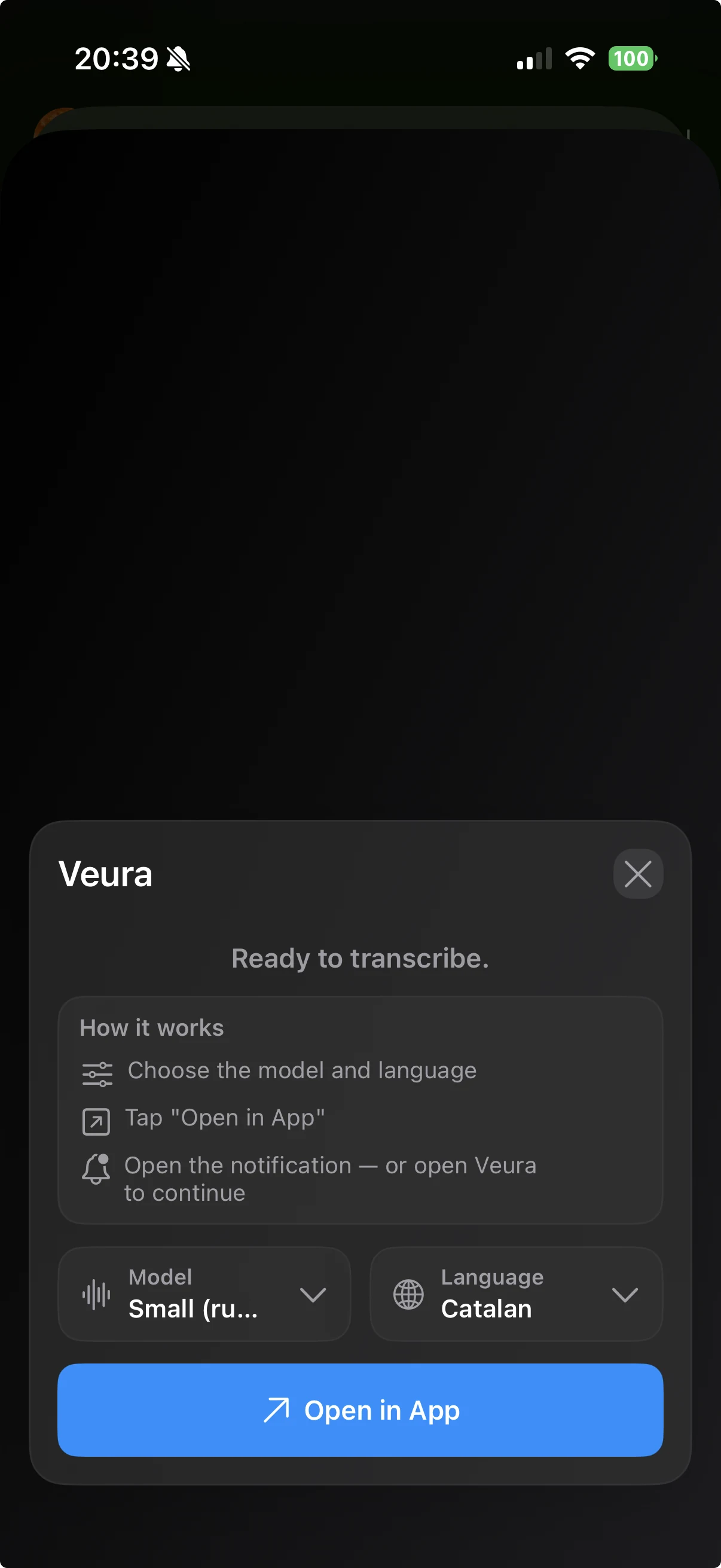 Veura share extension